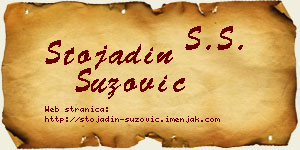 Stojadin Suzović vizit kartica